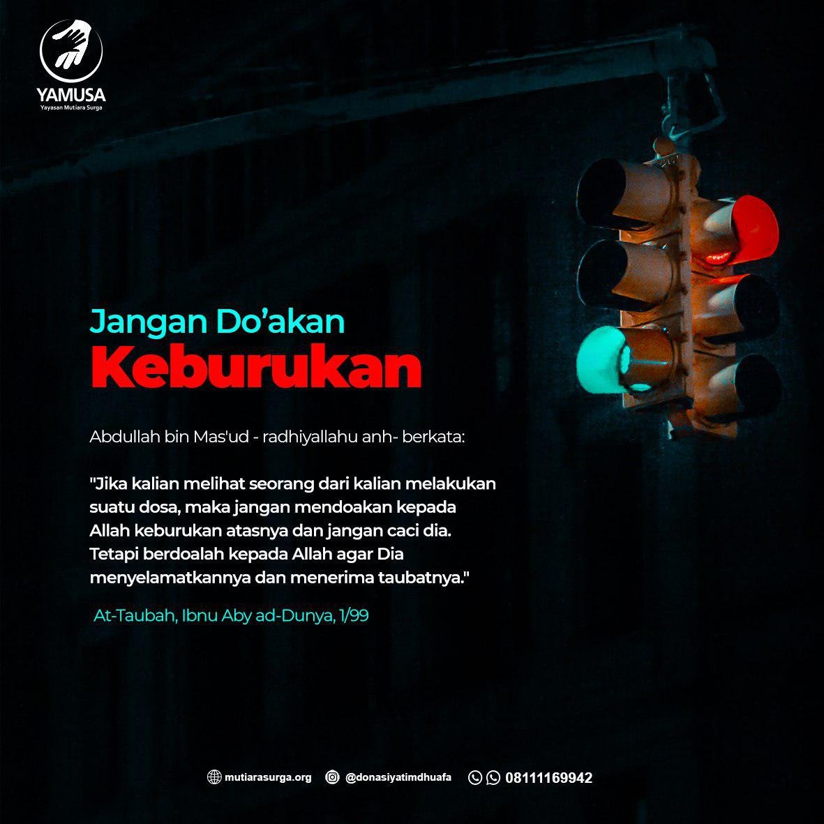 Jangan Doakan Keburukan Yayasan Mutiara Surga