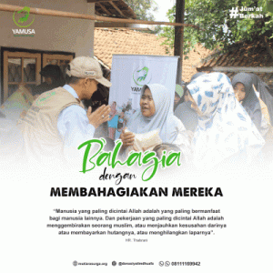 bahagia dengan membahagiakan dhu'afa